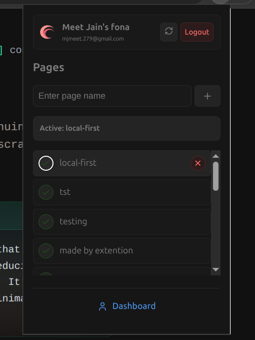 Page Selection Step